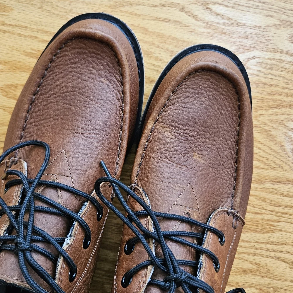 Toms Chukka Boots Waterproof Pull Up Leather Brown Sz 7